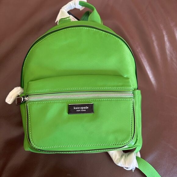 Kate Spade Sam Icon Ksnyl Small Nylon Backpack in KS GREEN